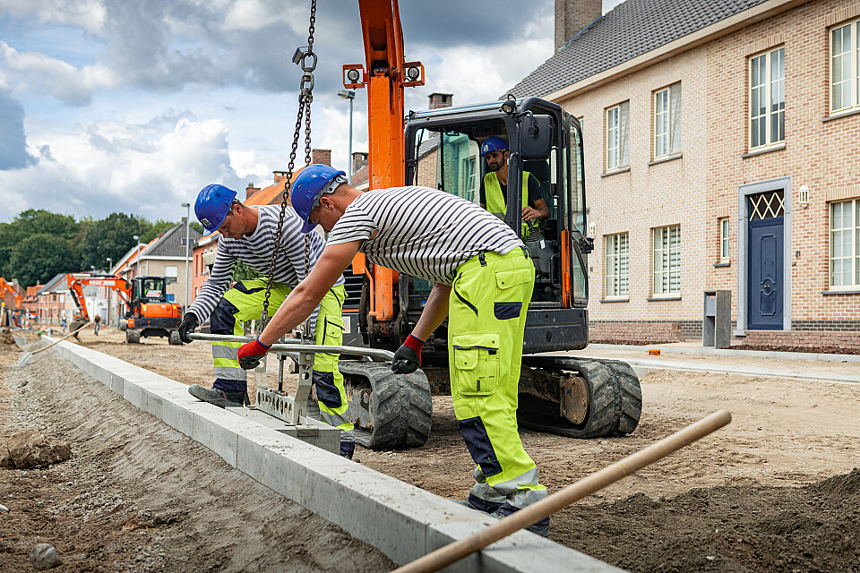 Wegenwerker Afwerking